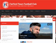 Tablet Screenshot of fairfordtownfc.co.uk